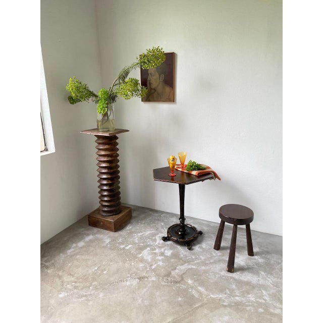 Pedestal Table with Lion Paws, 1900s For Sale - Image 3 of 18