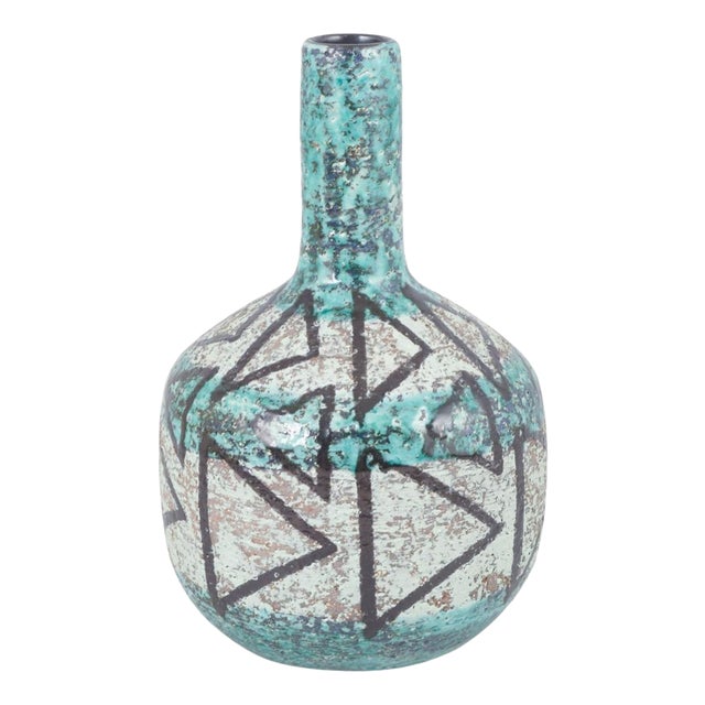 Ceramic Vase with Abstract Pattern by Ingrid Atterberg for Upsala-Ekeby, 1960s For Sale