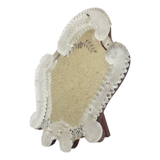 Art Nouveau Make-Up Mirror, Murano, Italy, 1900s For Sale