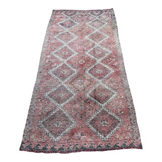 Distressed Hand-Knotted Wool Caucasian Rug 'Reservable' Signed & Dated 1994 For Sale