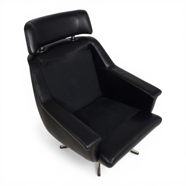 ESA 802 Lounge Chair in Black Leather by Werner Langenfeld, 1970 For Sale - Image 18 of 18
