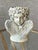 Baroque Late 20th-Century Enchanting Châteaucore-Style Three-Faced Cherub Candle or Plant Holder For Sale - Image 3 of 18