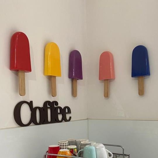 Add a unique sense of individuality into your space with this incredibly stylish ice pop sculpture. Handcrafted from clay,...