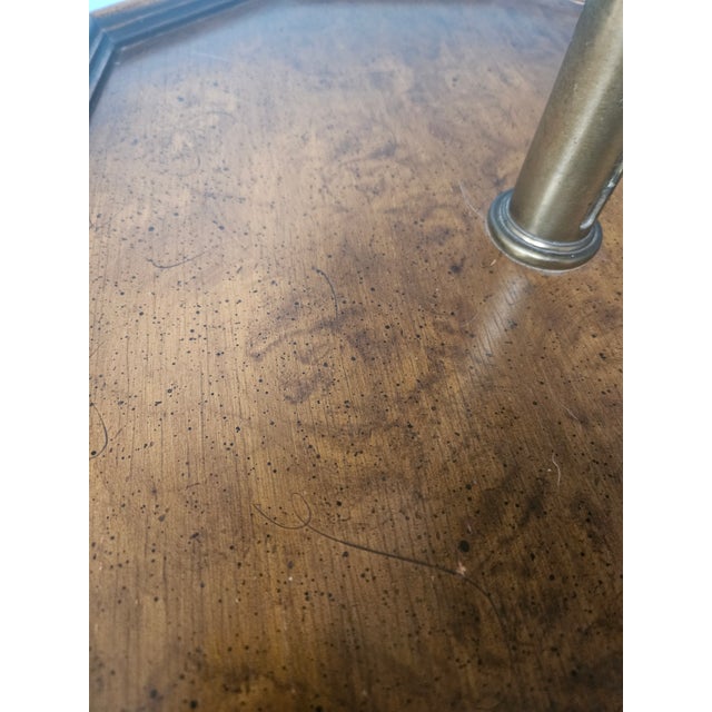 Wood Vintage Mid Century Walnut Floor Lamp With Table - Stiffel For Sale - Image 7 of 14