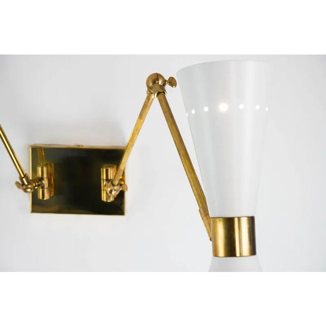 Two Arms Adjustable Articulated Sconce by Silvio Piattelli For Sale - Image 4 of 13