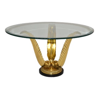 Bronze & Steel Agave Coffee Table Base or Figurative Sculpture Italian Regency For Sale