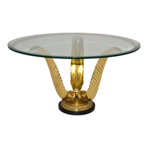 Bronze & Steel Agave Coffee Table Base or Figurative Sculpture Italian Regency
