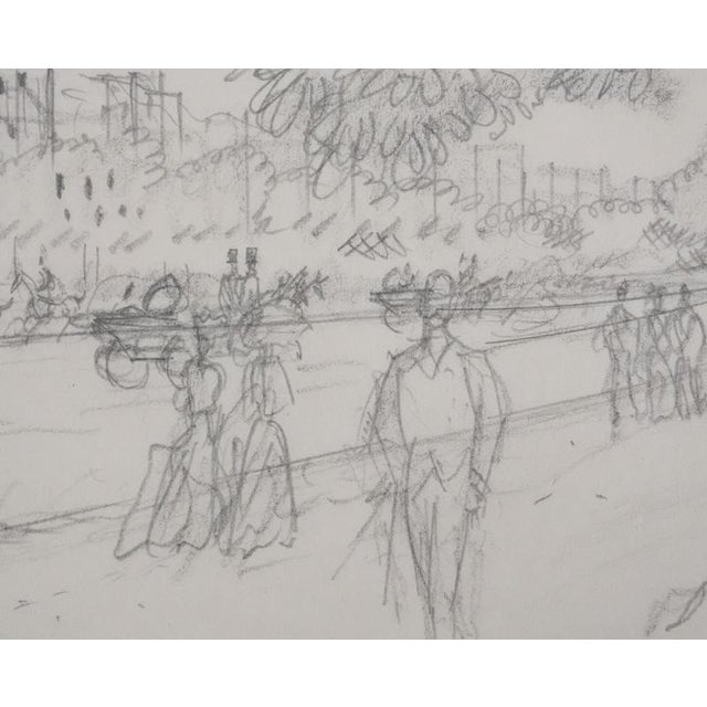 Jean-Emile Laboureur, Avenue du bois, Pencil For Sale - Image 6 of 7