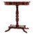 Antique Mahogany Side Table with Turned Pedestal Base and Profiled Top For Sale - Image 11 of 11