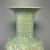 Chinese Antique Chinese Celadon Relief‑Carved Flared Rim Vase, Collectible Antique For Sale - Image 3 of 7