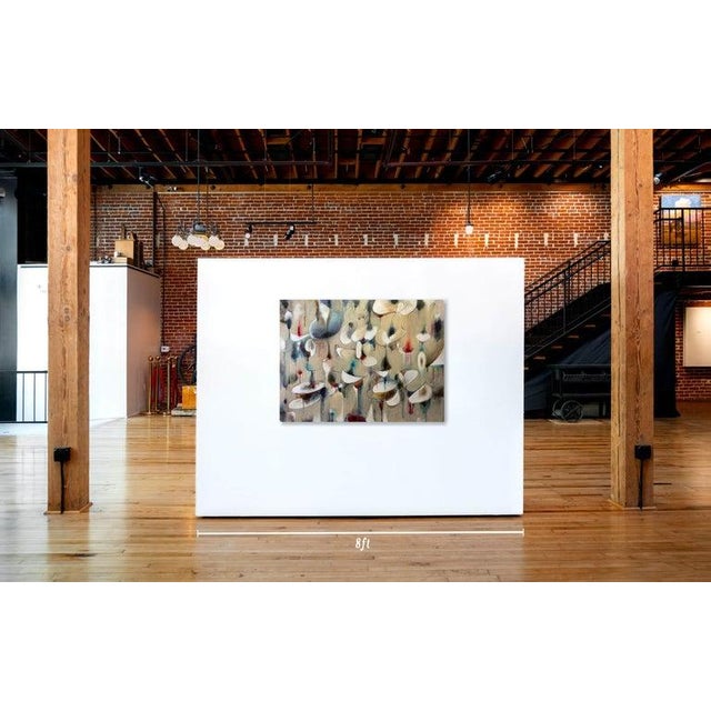 Abstract Daniel Ketelhut, "To a Higher Realm" Abstract Painting, Oil on Wood Panel For Sale - Image 3 of 3