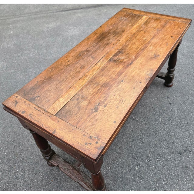 Late 18th Century Antique 18th Century Draw-Leaf Table/Refectory or Tavern Table For Sale - Image 5 of 18