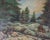 Vintage Mid 20th Century Russian School Forest Landscape Painting For Sale - Image 4 of 4