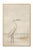 Elegant coastal artwork featuring a white egret standing in shallow shoreline water against a soft, muted horizon. The...