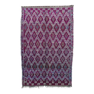 Purple Moroccan Rug - 5'9" X 8'11" Ft For Sale