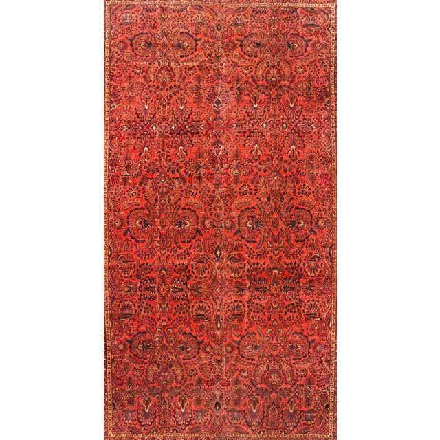 Antique Sarouk Rug 12'0'' x 18'6''.