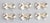 Silver Vintage Boxed Set of French Silver & Gold Bows Place Card Holders - Set of 6 For Sale - Image 8 of 8