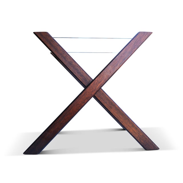 English Military Campaign Butlers Tray and Folding Stand, Set of 2 For Sale - Image 4 of 18