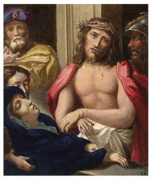 E. Burton After Correggio, Christ Presented to the People, 19th Century, Watercolour