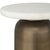 Contemporary Outdoor Indoor Brass Cylinder Side Table For Sale - Image 3 of 5