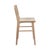 Worlds Away Matthew Izzo Home Astrid Cerused Oak Counter Stool With Woven Back and Rush Seat For Sale - Image 4 of 7