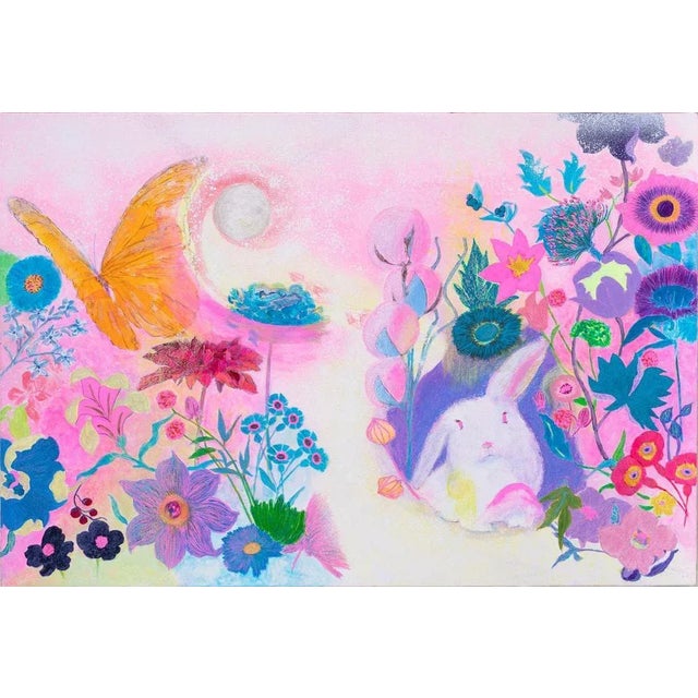 Acrylic & watercolour on paper on wood This piece has an attribution mark, I am sure that it is completely authentic and...