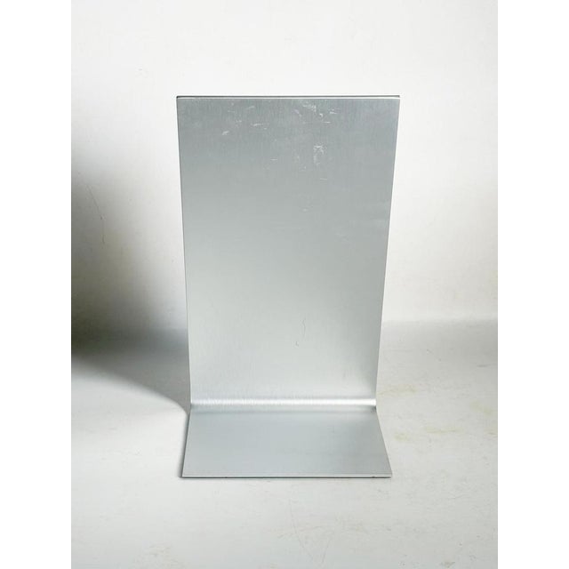 Tabletop Mirror in Aluminum and Glass, France, 20th Century For Sale - Image 6 of 8
