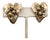 Vintage Signed Napier Goldtone Grape Cluster Clip Earrings-2 Pieces For Sale