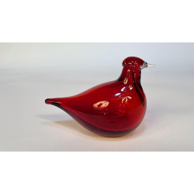 Tirri Mouth-Blown Glass Art Birds by Oiva Toikka for Iittala, Finland 1980s, Set of 2 For Sale - Image 18 of 18