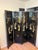 Black Mid-20th Century Chinese Black Lacquer 4-Panel Room Divider Screen With Carved Soapstone & Mother-of-Pearl Inlay For Sale - Image 8 of 9