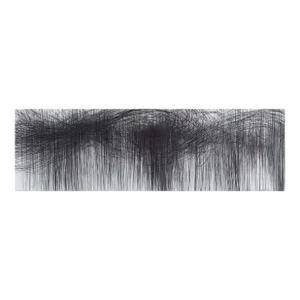 Contemporary Abstract Graphite and Color Pencil on Mylar Drawing "Storm Series Horizontal 82" by Jaanika Peerna
