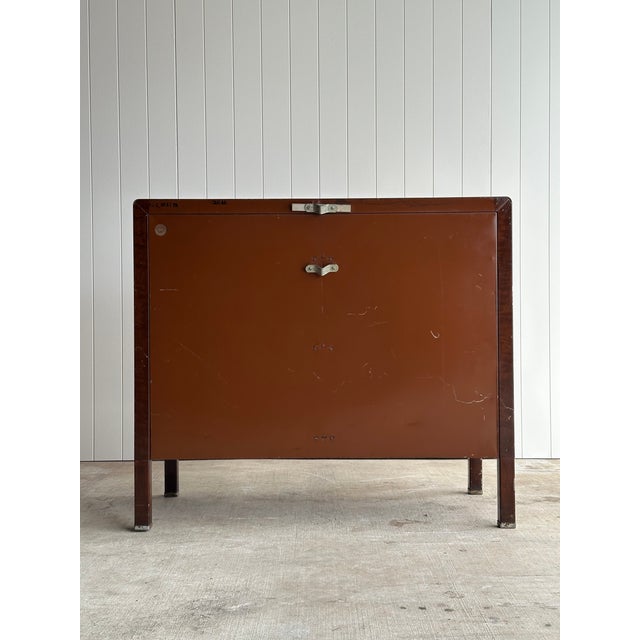 Vintage Norman Bel Geddes for Simmons Steel Chest of Drawers With Removable Mirror & Brass Pulls, C. 1930s For Sale - Image 18 of 18
