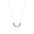 Metal 14k Yellow Gold 2.67ct Emerald-Cut Orange Sapphire Diamond Halo Station Necklace For Sale - Image 7 of 16