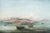 An antique oil-on-canvas painting with a period frame depicting a view of the Gulf of Naples, dating from the second half...