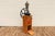 Antique Tall Standing Coffee Grinder | Cast Iron Wheel & Solid Pine Cabinet | Industrial Country Store Mill For Sale - Image 14 of 18