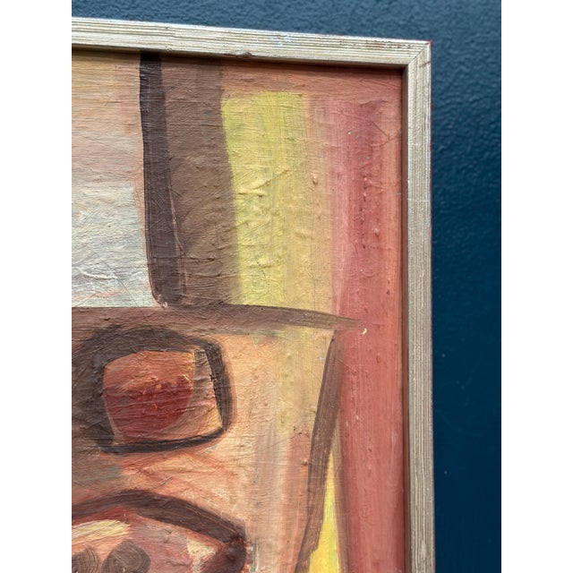 Bengt Delefors, Breakfast, 1950s, Oil on Canvas, Framed For Sale - Image 8 of 18