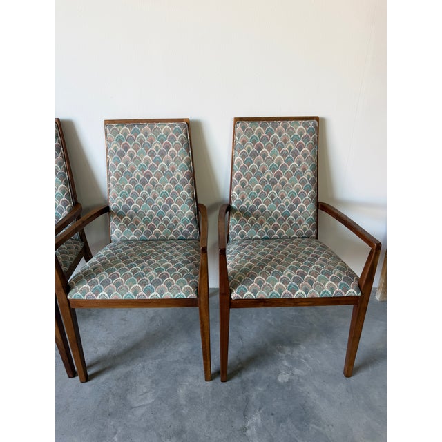 1970s Mid-Century Modern Dillingham Arm Dining Chairs – Set of 6 For Sale In Miami - Image 6 of 17