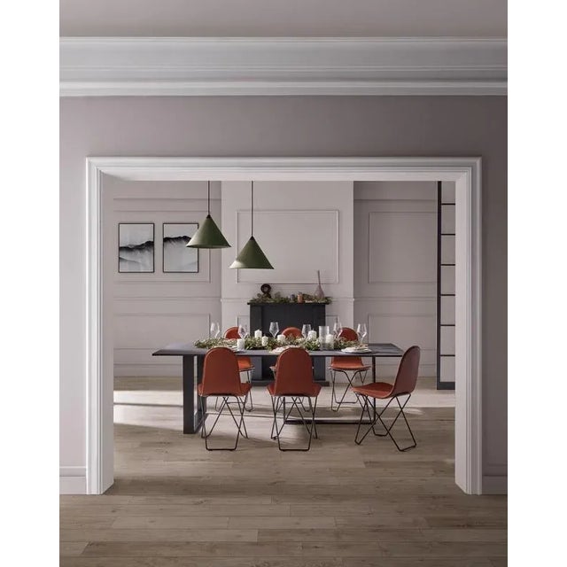 Metal Cactus Leather Dining Chair by Cuero Design For Sale - Image 7 of 8