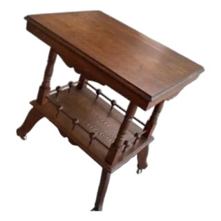 Maison Victorian Side Table. Antique Occasional Side Wooden Table - Wooden Victorian Occasional Table For Sale