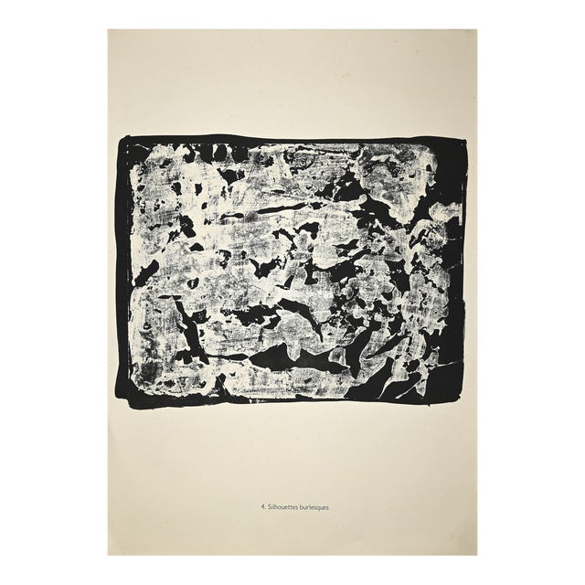 Jean Dubuffet - Silhouettes Burlesques - Lithograph - 1958 For Sale