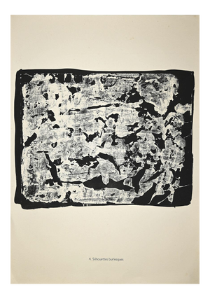 Jean Dubuffet - Silhouettes Burlesques - Lithograph - 1958