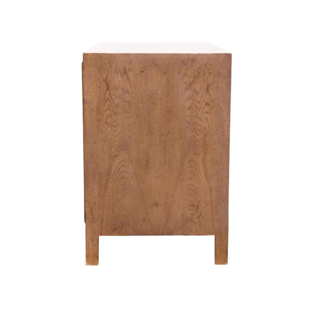 Mount Airy Solid Ash Italian Neoclassical Tuscan Style 36" Four Drawer Low Chest / Nightstand 1783 For Sale - Image 10 of 13