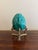 Late 20th Century Large Solid Malachite Egg on Neoclassical Brass Stand For Sale - Image 5 of 10
