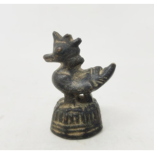 Vintage Six Graduated Opium Weights - Antique Asian - Burma - Bronze - Hintha Bird Duck For Sale - Image 15 of 18