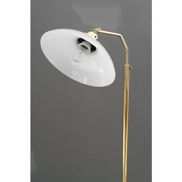 Art Deco Adjustable Floor Lamp with Opal Glass Shade, Vienna, Austria, 1920 For Sale - Image 17 of 18