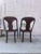 Late 19th Century Late 19th Century French Empire Style Chairs With Floral Block Print Linen Upholstered Seat - A Pair For Sale - Image 5 of 12