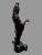 Figurative Mid 20th Century Oriental Bronze Figural Statue Sculpture of a Lady For Sale - Image 3 of 10