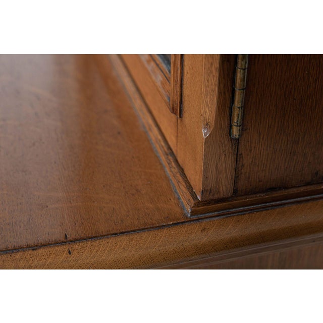 Vintage English Cupboard in Glazed Oak For Sale - Image 12 of 18