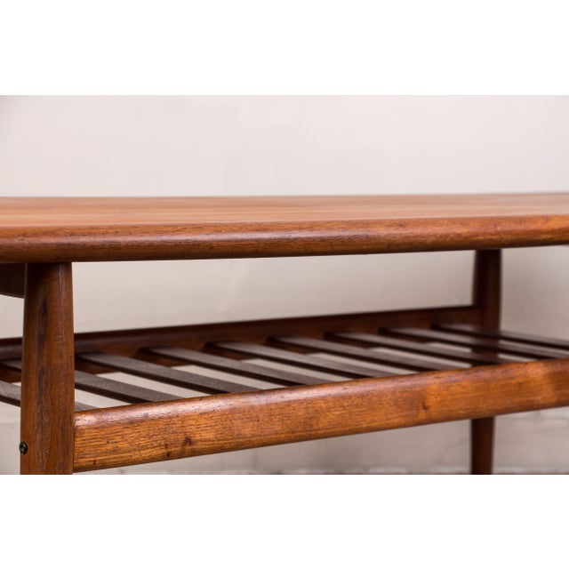 Large Danish Teak Coffee Table with Two Levels by Grete Jalk for Glostrup Mobelfabrik., 1960s For Sale - Image 3 of 14