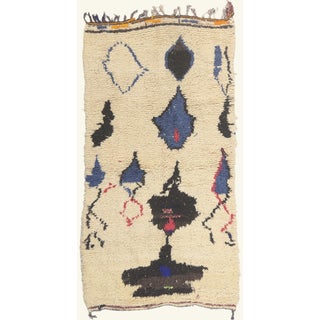 Vintage Azilal Moroccan Rug, 03'10 X 07'00 For Sale